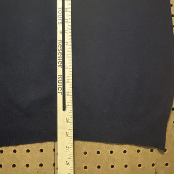 VTG Brioni Roma Sweater Mens Medium Navy Blue Pure Cashmere Mock Neck Italy Made - Picture 8 of 9